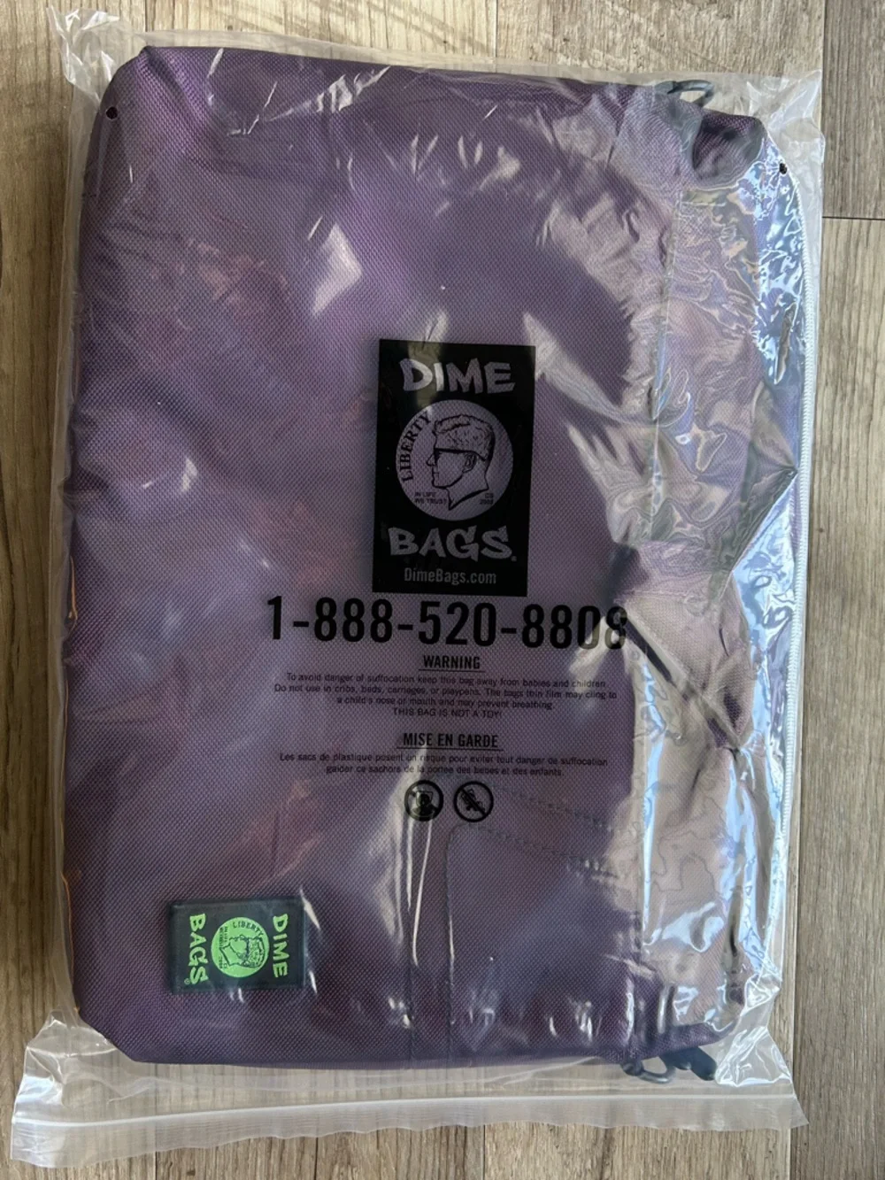 Dime Bags 17” Laptop Bag Side Hustler Plum NEW